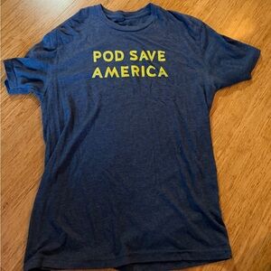 Blue 'Pod Save America' T-Shirt